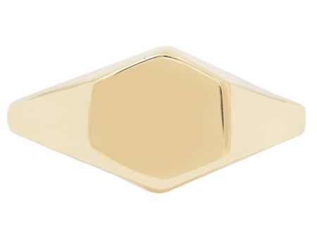 Hexagon Signet Ring Cheap