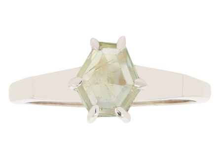 Green Hexagon Sapphire Ring Sale