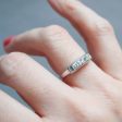 Platinum Five Diamond Bar Ring on Sale