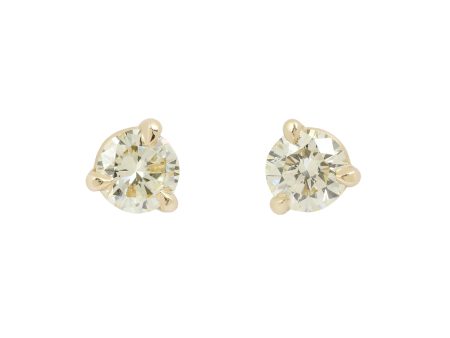 Yellow Diamond Martini Studs Cheap