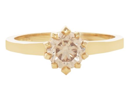 Champagne Diamond Soirée Ring For Cheap