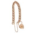 Domed Gold Heart Bracelet For Cheap