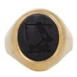 Crested Agate Signet Ring Discount