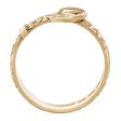 Gold Floral Engraved Buckle Ring Cheap