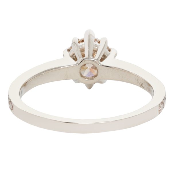 Champagne Pavé Diamond Soirée Ring For Cheap