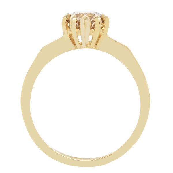 Champagne Diamond Soirée Ring For Cheap