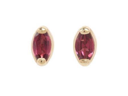 Garnet Marquise Studs Supply