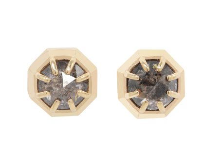 Speckled Diamond Octagon Studs Discount