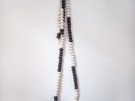 Small Black & White Press Bead Garland Online