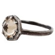 Champagne Quartz Silver Ring Discount