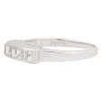 Platinum Five Diamond Bar Ring on Sale