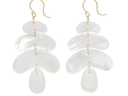 Small Mother of Pearl Totem Earrings For Discount