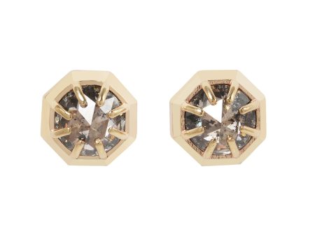 Galaxy Diamond Octagon Studs Hot on Sale