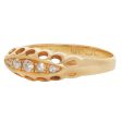 Five Diamond Boat Ring Hot on Sale