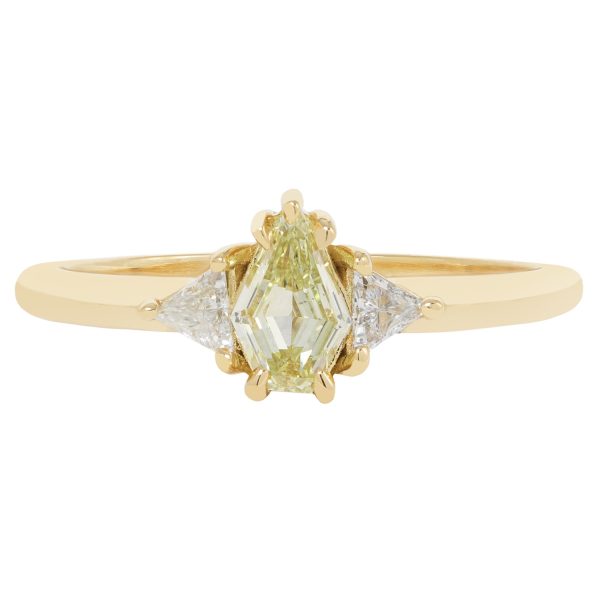 Buttercup Three Diamond Ring For Cheap