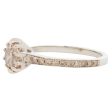 Champagne Pavé Diamond Soirée Ring For Cheap